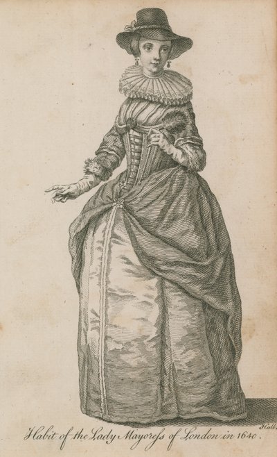 1640年伦敦夫人Mayoress的习惯 作者 英语学校