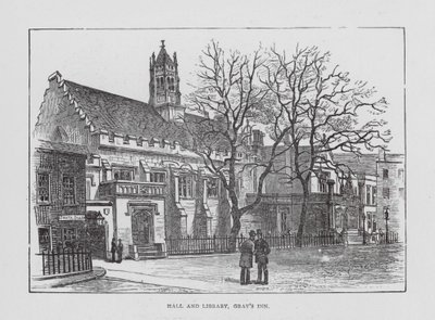 格雷律师学院大厅和图书馆（石印版） 作者 英语学校