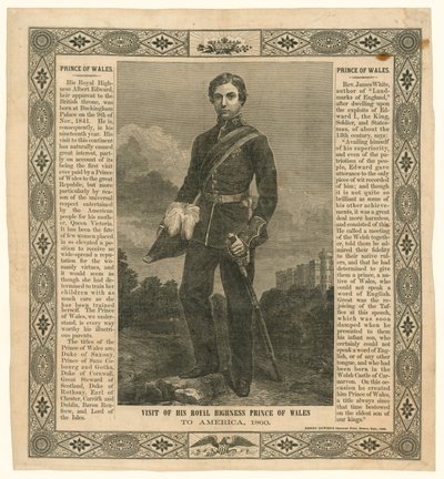 1860年，手帕纪念瓦利斯王子之旅 作者 英语学校