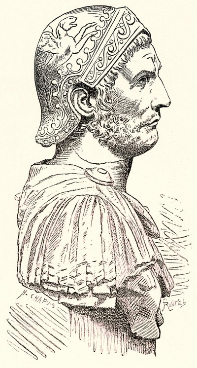 Hannibal，Victor Duruy的罗马历史插图，1884年出版（数字增强图像） 作者 英语学校