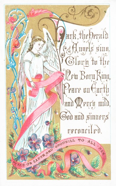 Hark The Herald Angels Sing，圣诞卡片 作者 英语学校