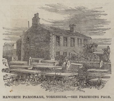 Haworth Parsonage，约克郡（雕刻） 作者 英语学校
