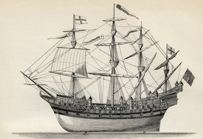 Henri Grace a Dieu，来自“国家百科全书”，由伦敦的William Mackenzie出版，19世纪末 作者 英语学校