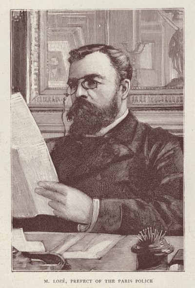 Henri Loze，法国政治家和巴黎警察局局长（石膏）。 作者 英语学校