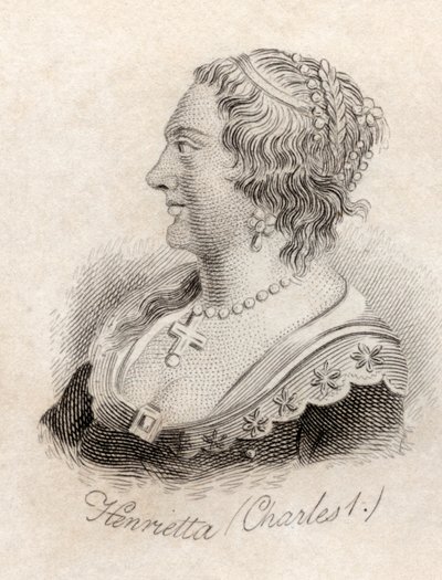 法国的Henrietta Maria，来自&39;Crabb&39;s Historical Dictionary&39;，1825年出版 作者 英语学校