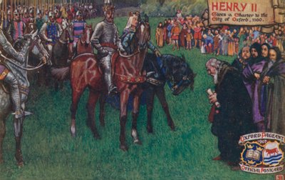 亨利二世于1160年向牛津市颁发宪章 作者 英语学校