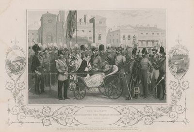 1856年5月18日，女王陛下在骑兵卫队分发了克里米亚奖章 作者 英语学校