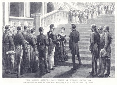 女王陛下1848年在温莎城堡接待路易菲利普 作者 英语学校