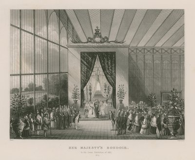 她的陛下闺房在1851年的伟大展览中 作者 英语学校