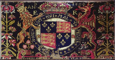 纹章面板地毯，1600（纺织品） 作者 英语学校