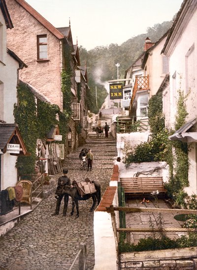 高街，Clovelly（手工彩色照片） 作者 英语学校