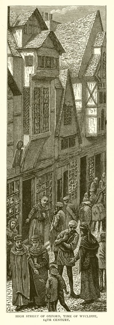 牛津大街，威克理夫时代，14世纪 作者 英语学校