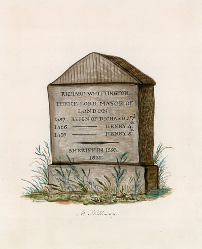 Highgate Hill，Whittington Stone（纸上的wc） 作者 英语学校