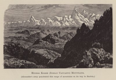 印度高加索，山峦（雕刻） 作者 英语学校