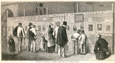 斯蒂尼尼在St Benets Mission Hall和学校门前囤积 作者 英语学校