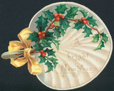 冬青粉丝，新年卡 作者 英语学校