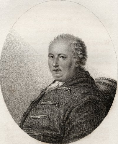 Horatio Walpole，由Geremia雕刻，插图来自&39;皇家和贵族作者目录，第四卷&39;，于1806年出版 作者 英语学校