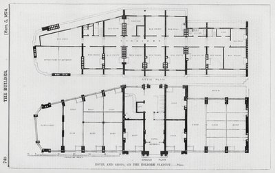 Hotel and Shops, on the Holborn Viaduct (engraving) 作者 英语学校