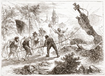 Hottinger摧毁了这张照片，插图来自James Aitken Wylie（1808-1890），酒吧的新教历史。 1878年 作者 英语学校