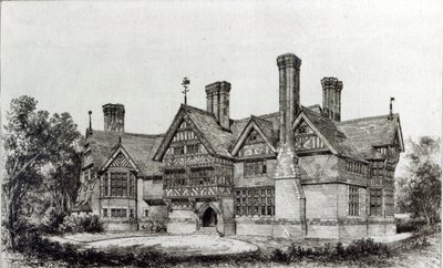 House最近于1872年9月6日在“建筑新闻”的Harrow Weald上竖立 作者 英语学校