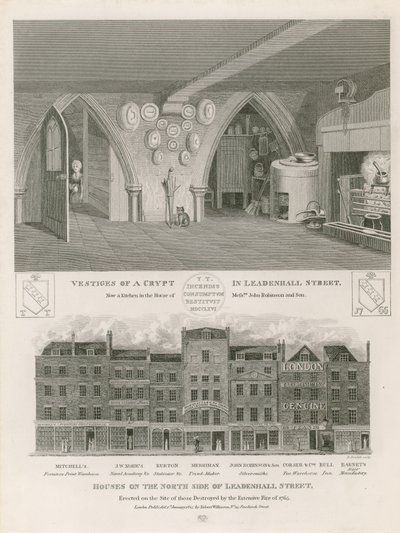 位于Leadenhall街北侧的房屋竖立在1765年大火摧毁的房屋上 作者 英语学校