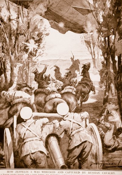 Zeppelin 5如何在1914-19被俄国骑兵摧毁并被俘虏 作者 英语学校