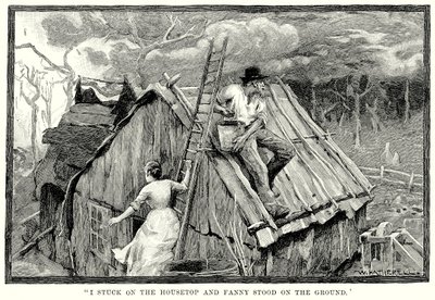 "我站在房顶上，芬妮站在地上"（雕刻） 作者 英语学校