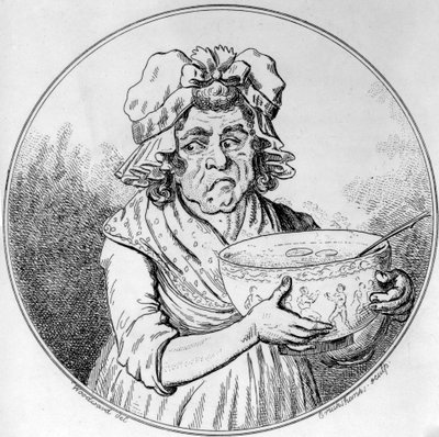 插图由George Moutard Woodward撰写，由Isaak Cruickshank雕刻，由Allen＆West出版，1796年 作者 English School