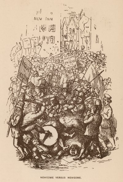 Illustration for The Newcomes by Thackeray (litho) 作者 英语学校