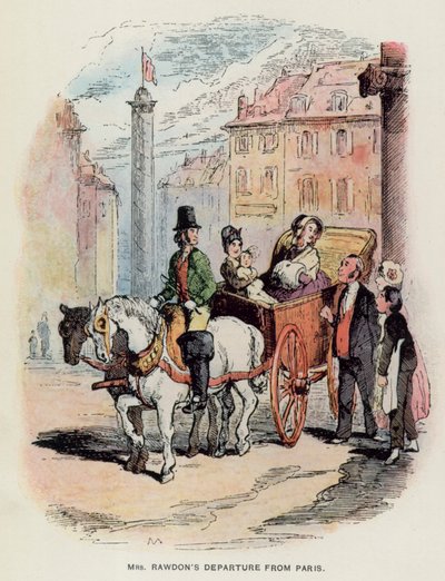 Illustration for Vanity Fair by Thackeray (litho) 作者 英语学校