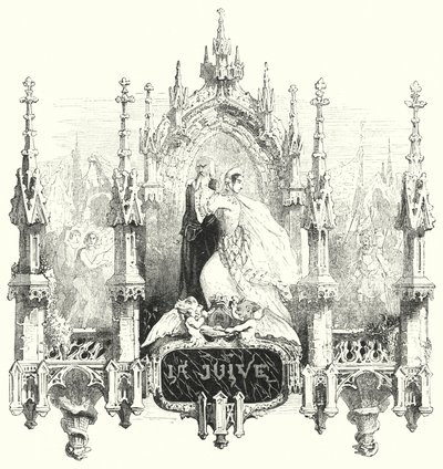 Fromental Halevy为歌剧《La Juive》所作的插图（雕刻）。 作者 英语学校