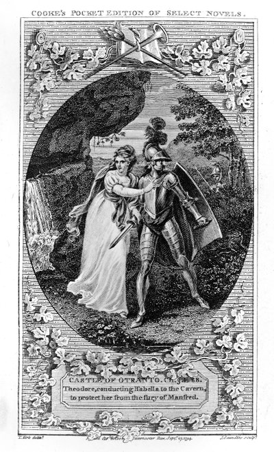 来自&39;奥特朗托城堡&39;的插图，由Horace Walpole撰写，1765年 作者 英语学校