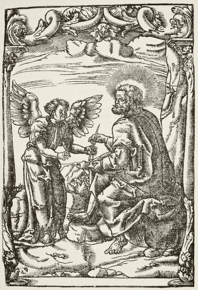 从Tynda开始的插图，新约的第一次英文译本，于1525年在科隆出版，由英国国家和国内历史的William Hickman Smith Aub 作者 英语学校