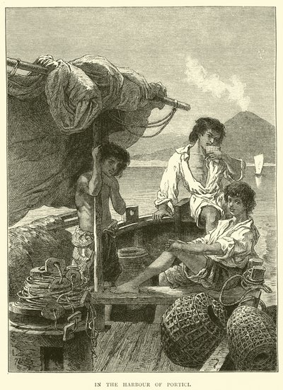 在Portici港口 作者 英语学校
