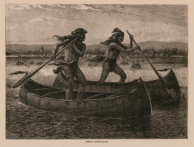 印第安人独木舟比赛（雕刻） 作者 英语学校