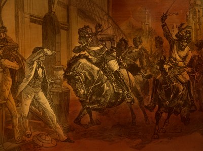 1857 年印度叛乱，《卡塞尔英国史》插图（印刷品） 作者 英语学校