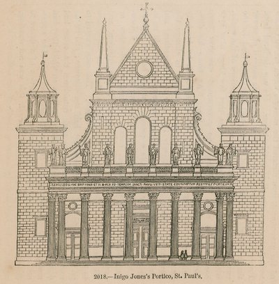Inigo Joness Portico，圣保罗大教堂，伦敦 作者 英语学校