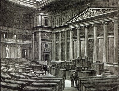 议会，维也纳的房子内部，从&39;休闲时间&39;，1891年 作者 英语学校