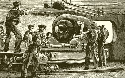 Ironclad的塔楼的内部 作者 英语学校