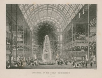 伟大的展览的内部，1851年，北Transept 作者 英语学校