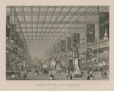 1851年的大展览的内部，从Transept向西看 作者 英语学校