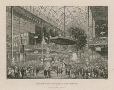 伟大的展览的内部，盛大开幕，1851年5月1日 作者 英语学校