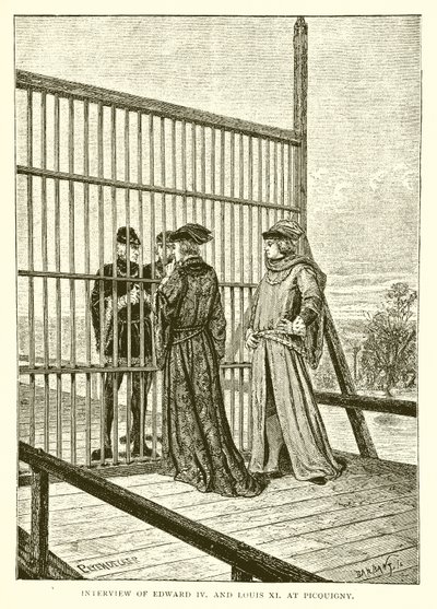 在Picquigny采访Edward IV和Louis XI 作者 英语学校