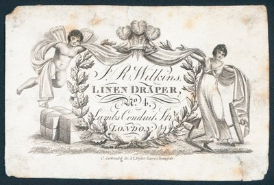 JR Wilkins，亚麻布料，贸易卡 作者 英语学校