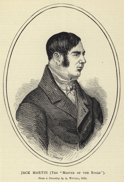 杰克马丁，劳斯的大师，来自怀特维尔的绘画，1824年 作者 英语学校