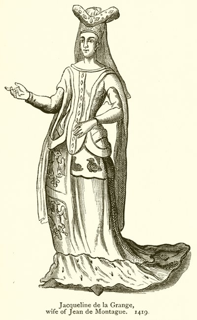 Jean de Montague的妻子Jacqueline de la Grange。 1419 作者 英语学校