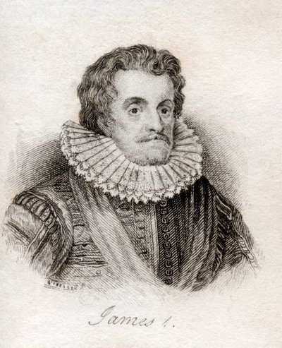 英国的詹姆斯一世，来自&39;Crabb&39;s Historical Dictionary&39;，1825年出版 作者 英语学校