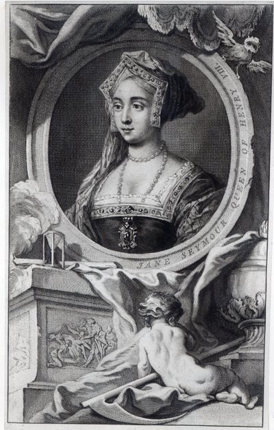 Jane Seymour，由Jacobus Houbraken雕刻，1746年 作者 英语学校