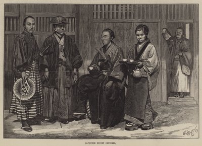日本护卫官（雕刻） 作者 英语学校