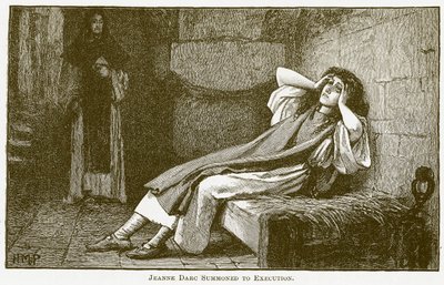 被传唤执行死刑的让娜-达尔克（雕刻） 作者 英语学校